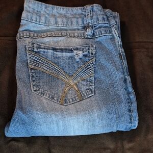 Mudd Blue Skinny Jeans Distressed Denim